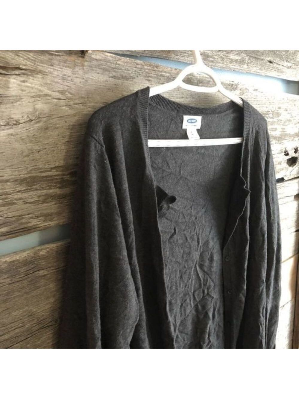OLD Navy Maternity Size XL Grey knit cardigan with small buttons